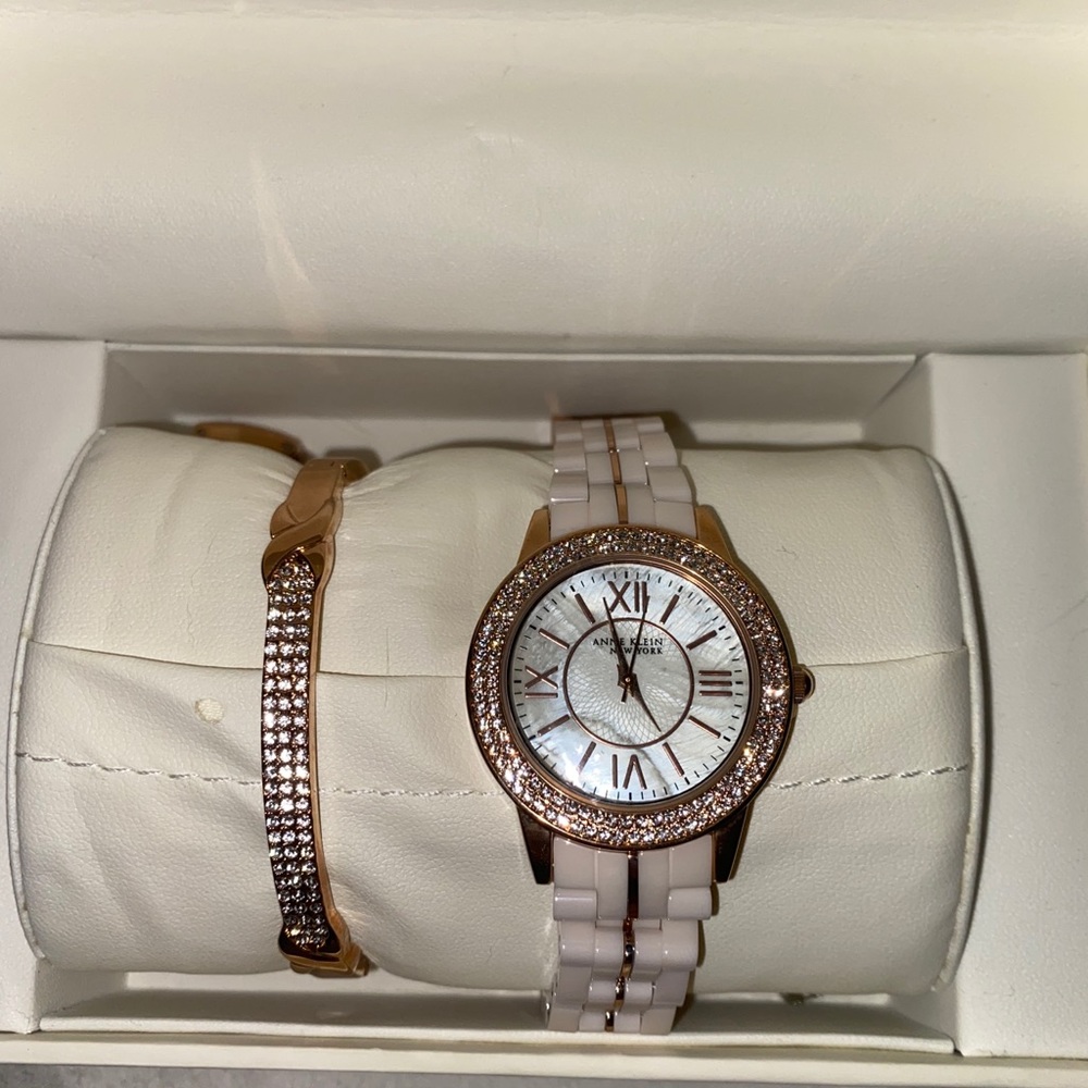 Anne Klein watch and Bracelet